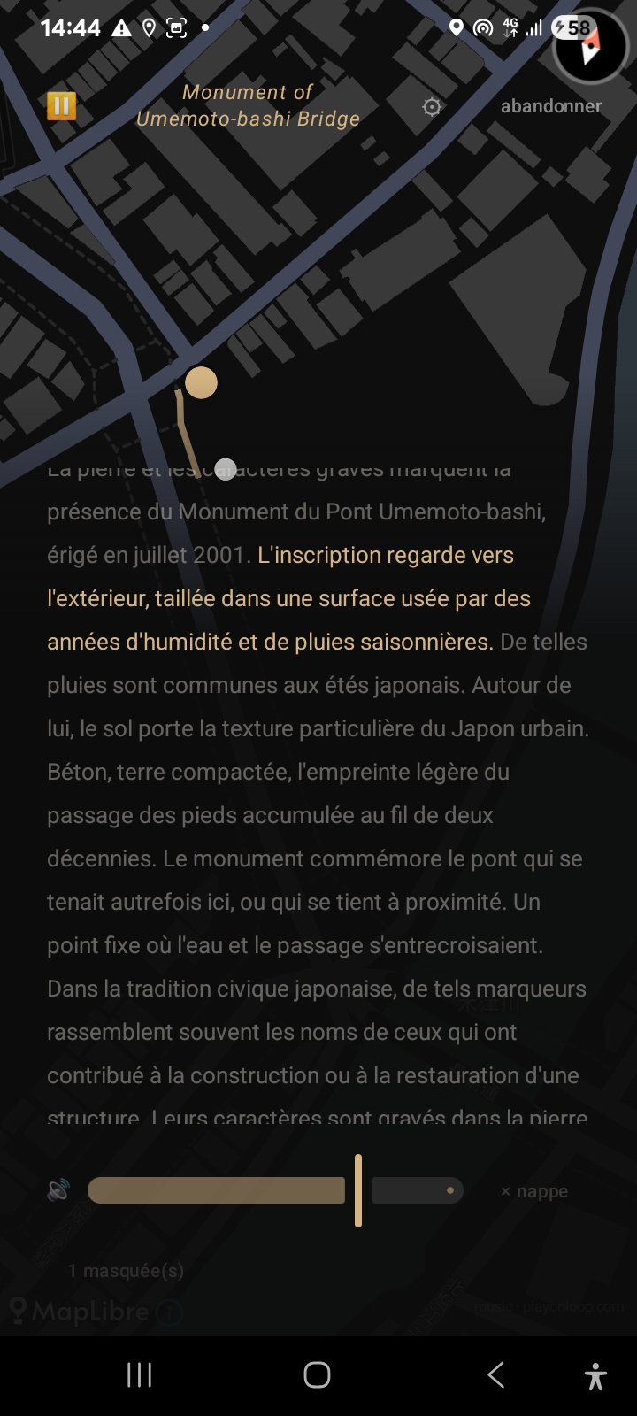 Narration du lieu